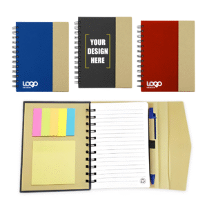 Notebook with Notepad and Pen