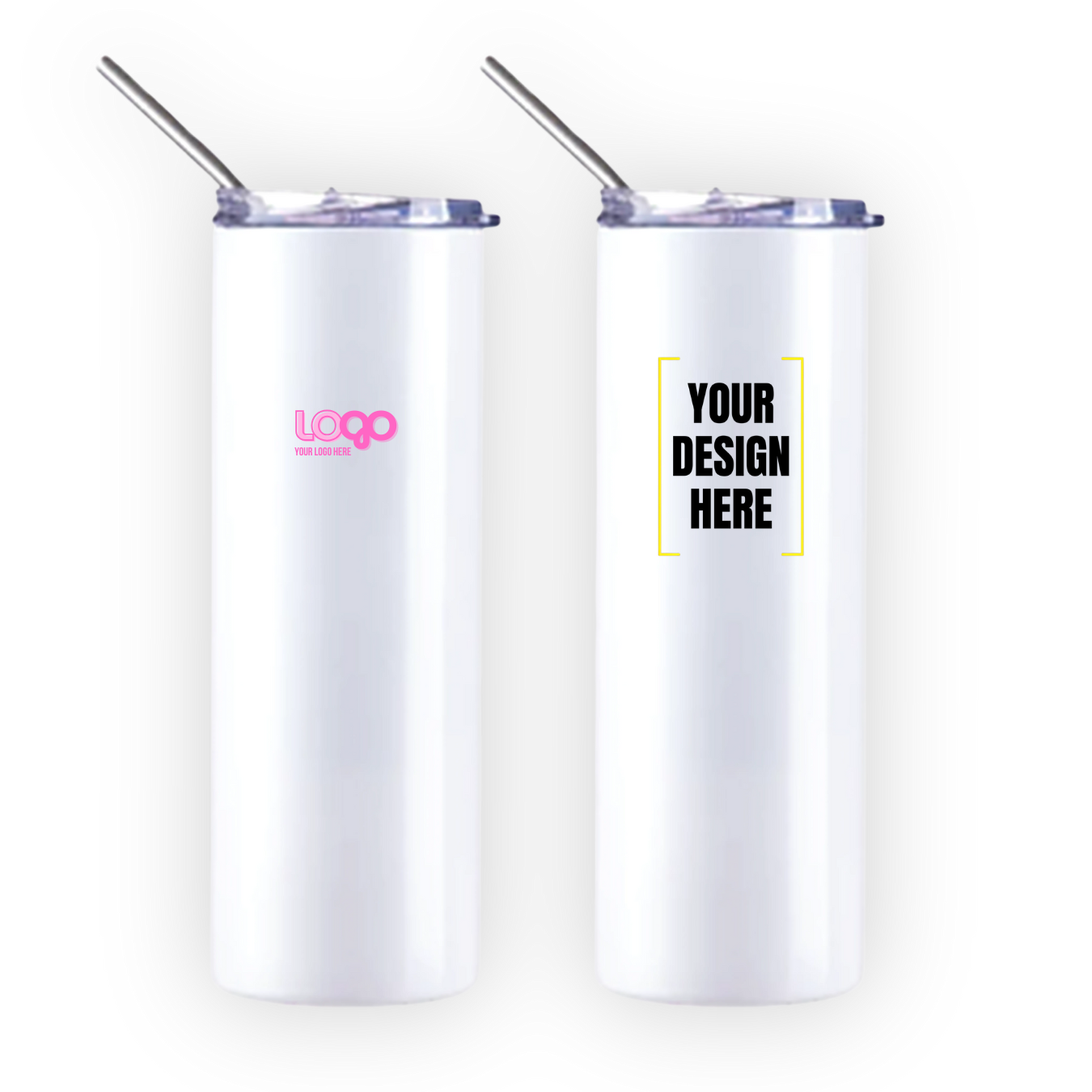 Tumbler with Stainless Straw