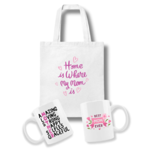 White Bundle - Tote Bag & Mug